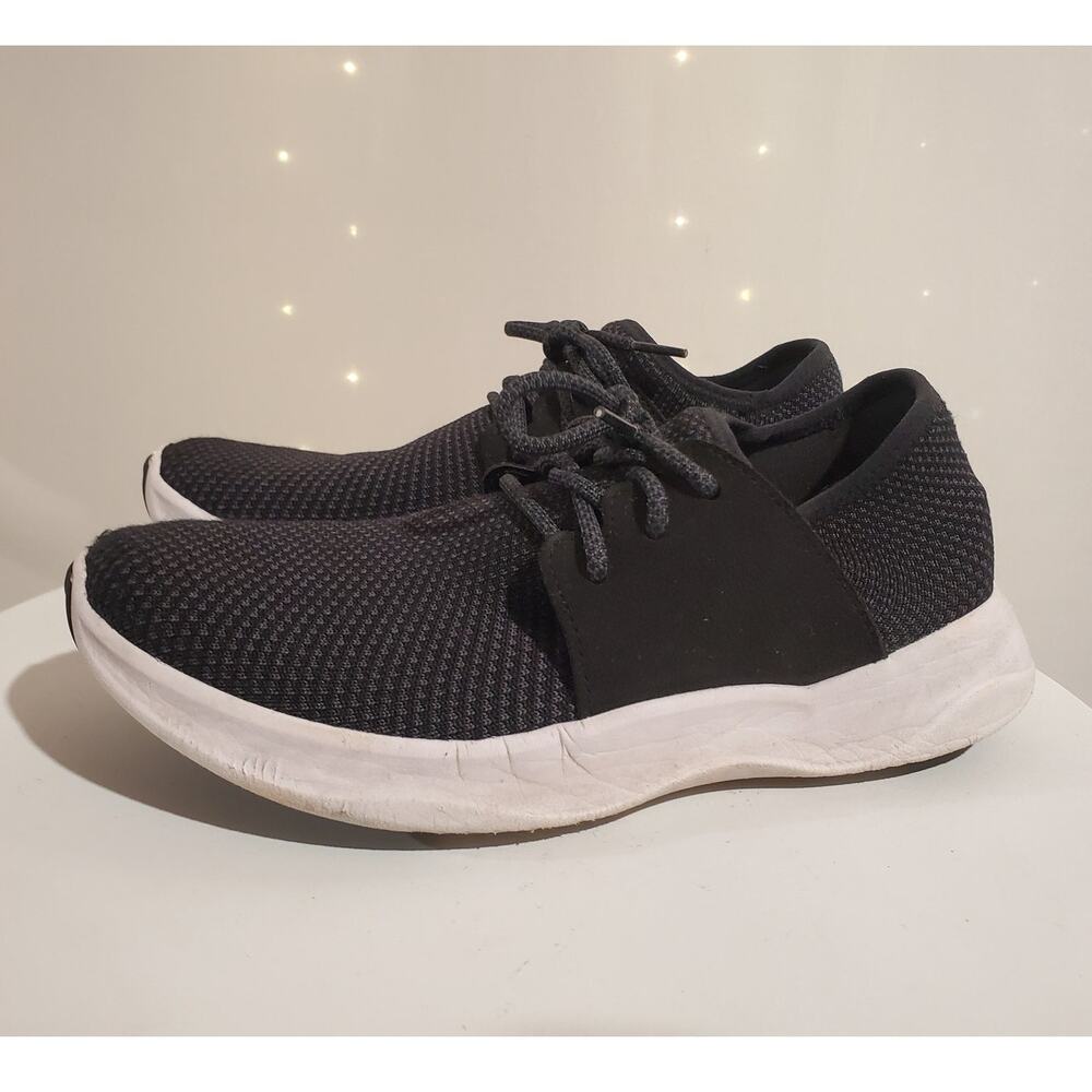 Vessi Everyday Classic Knit Sneakers Womens 10 Black Comfort Casual Waterproof